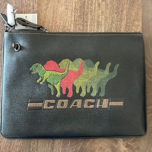 NEW Coach Leather Travel Pouch